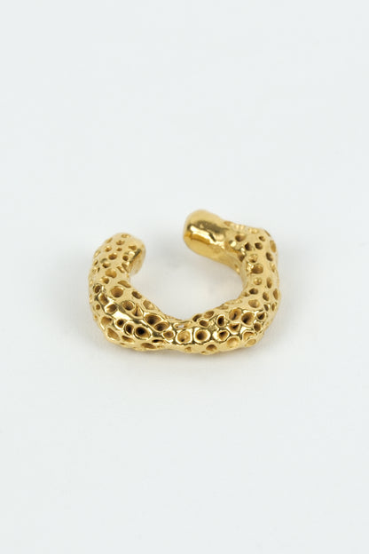 Billowed Porifera Ear Cuff
