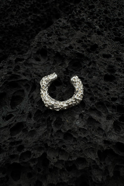 Billowed Porifera Ear Cuff