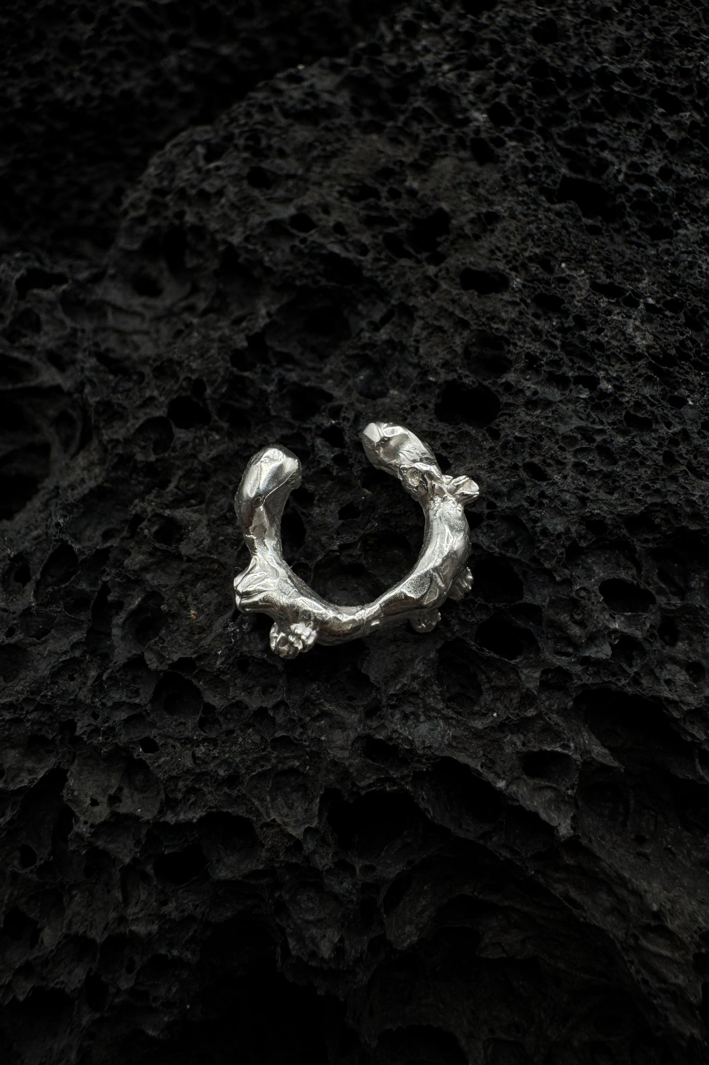 Billowed Cirripedia Ear Cuff