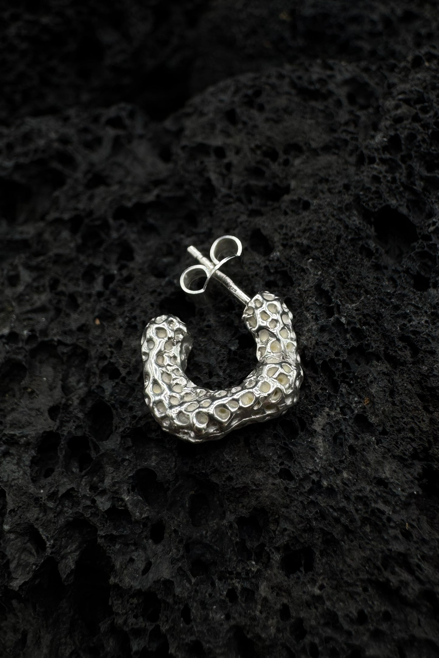 Billowed Porifera Earring