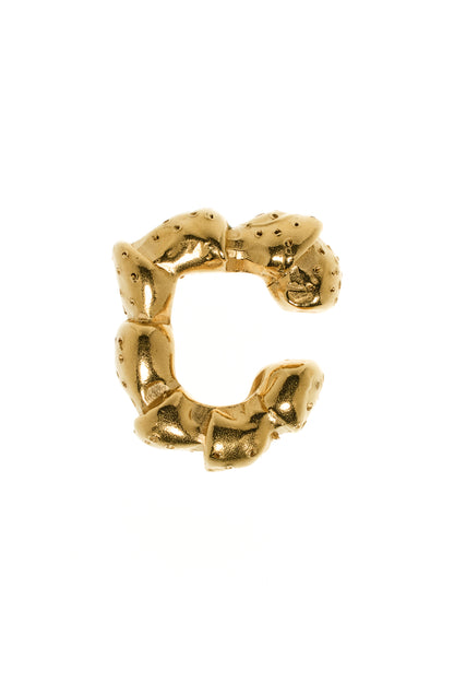 Maena Ear Cuff – 18 kt Goldplattiert Sterling Silber, Strandkrabben-Laufbein