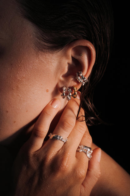 Billowed Cirripedia Ear Cuff