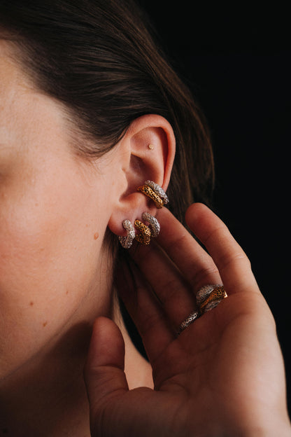 Billowed Porifera Ear Cuff