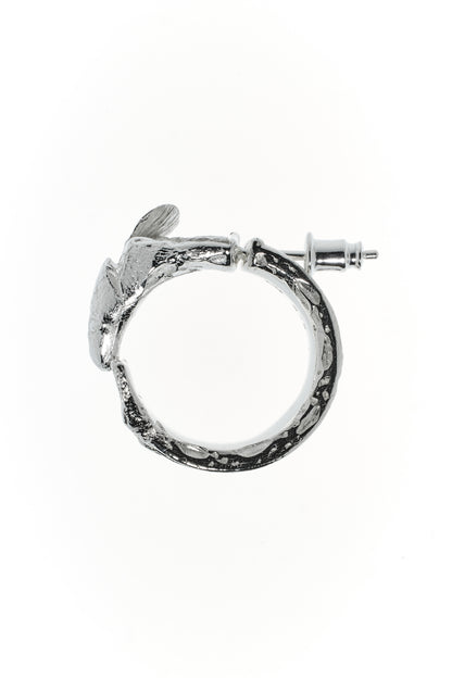 Zander-Ohrring, Sterling Silber 935, Saphirauge optional