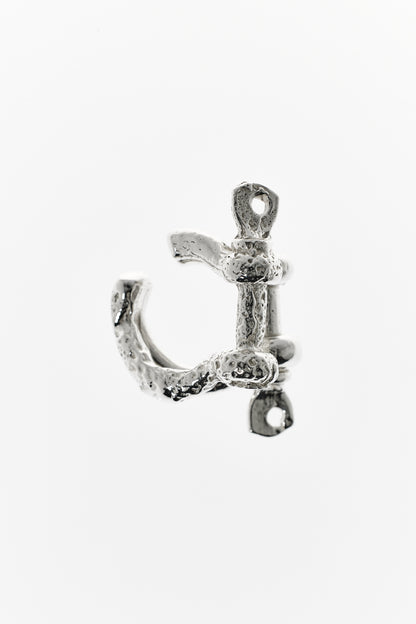 Corroded Double Shackle Ear Cuff