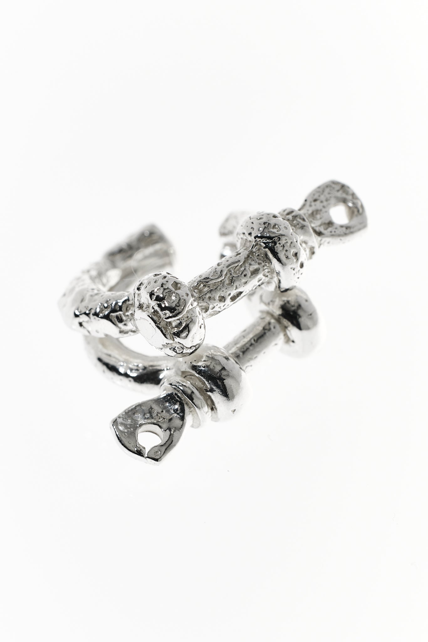 Corroded Double Shackle Ear Cuff